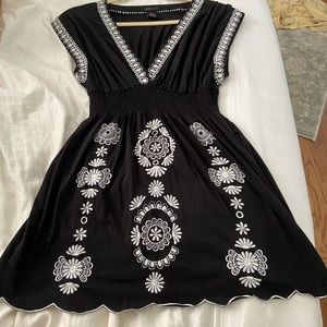 BCBGMAXAZRIA smocked cotton sundress